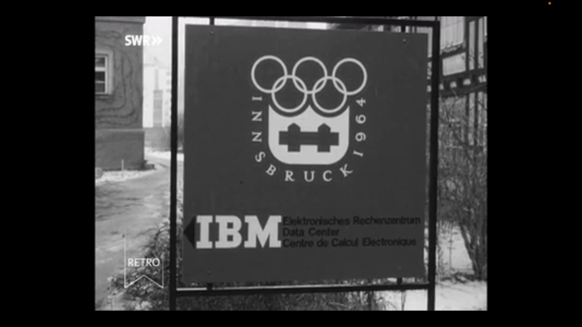 Olympische Spiele 1964 in Innsbruck - IBM Rechenzentrum